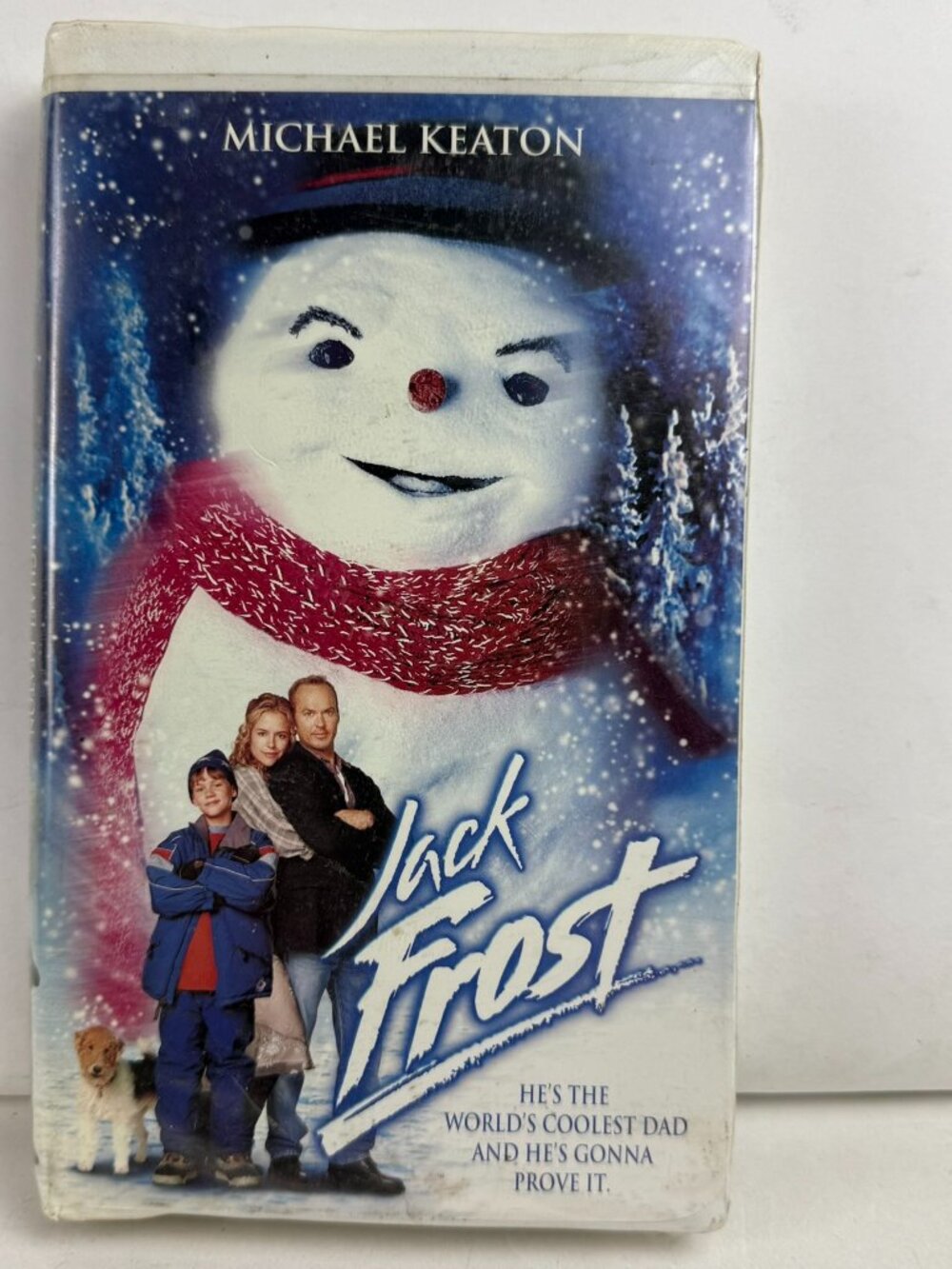 Jack Frost VHS 1998 Michael Keaton Kelly Preston Family Holiday Movie Clamshell